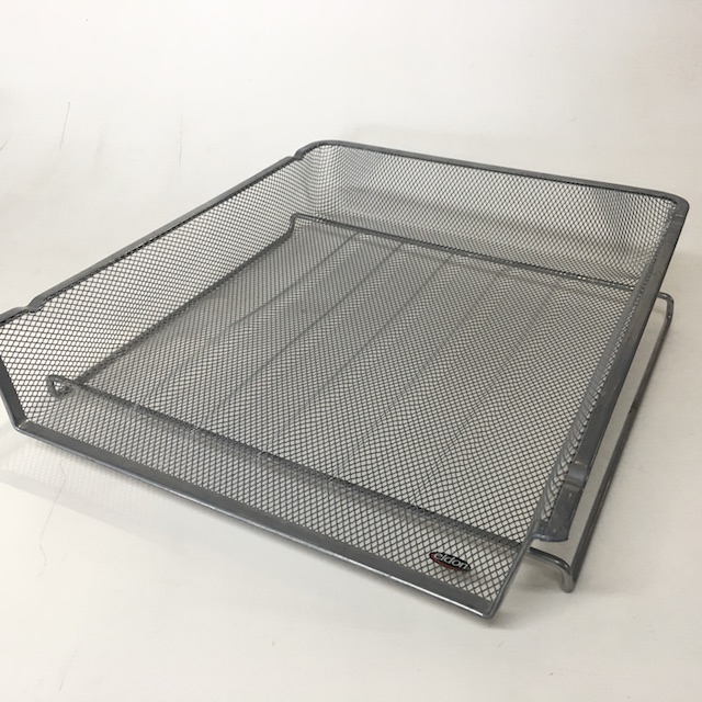 DOCUMENT TRAY, Silver Grey Mesh - Style 3